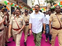 Rohit Shetty hoists the Indian flag on Republic Day at Juhu Police Station