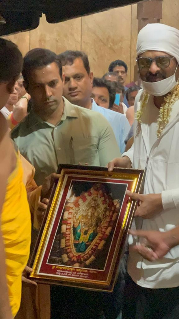Salaar Part 1: Ceasefire star Prabhas, director Prashanth Neel, and producer Vijay Kirgandur visit Sri Kateel Durgaaparameshwari Temple