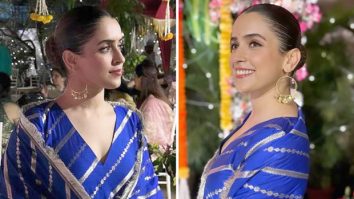 Sanya Malhotra radiates joy as she rings in Lohri with friends and family dressed in blue kurta set