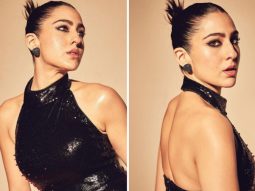Sara Ali Khan serves sizzling fashion in black sequin gown with lobster design at Filmfare awards 2024