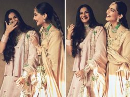 Sonam and Rhea Kapoor steal the show during the wedding festivities with their stunning ethnic costumes