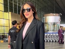 Sophie Choudry greets paps as she gets clicked at the airport