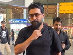Suriya & Jyothika get surrounded by fans for a selfie at the airport