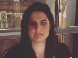 That looks delicious! Zareen Khan relishes some sweet chocolate cake