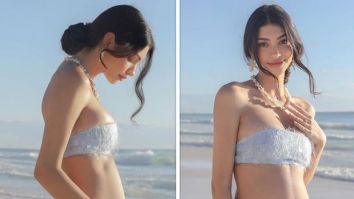 Expecting mom Alanna Panday stuns in sequin ensemble for beach-themed maternity shoot; see epic