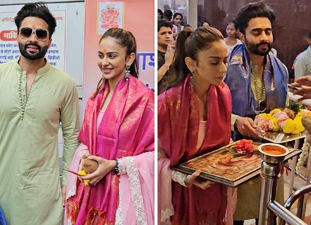 Rakul Preet Singh and Jackky Bhagnani seek blessings at Siddhivinayak temple ahead of wedding day; watch