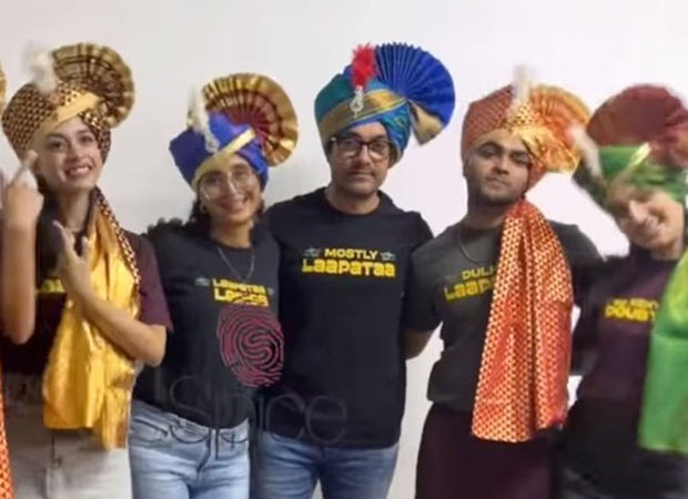 Aamir Khan strikes a pose with Laapataa Ladies cast in latest promo; watch