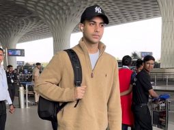 Agastya Nanda strikes a pose for paps as he gets clicked at the airport