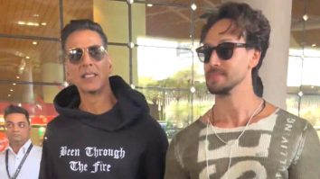 Double Trouble! Bade Miyan & Chote Miyan aka Akshay Kumar & Tiger Shroff at the airport