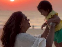 Bipasha Basu enjoys the beautiful sunset & beachy waves with daughter Devi