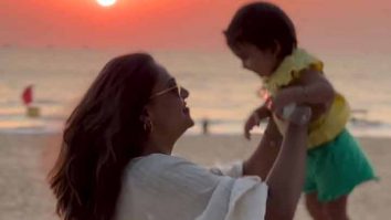 Bipasha Basu enjoys the beautiful sunset & beachy waves with daughter Devi