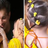 Bipasha Basu shares adorable peek into daughter Devi’s colourful hair adventures; watch