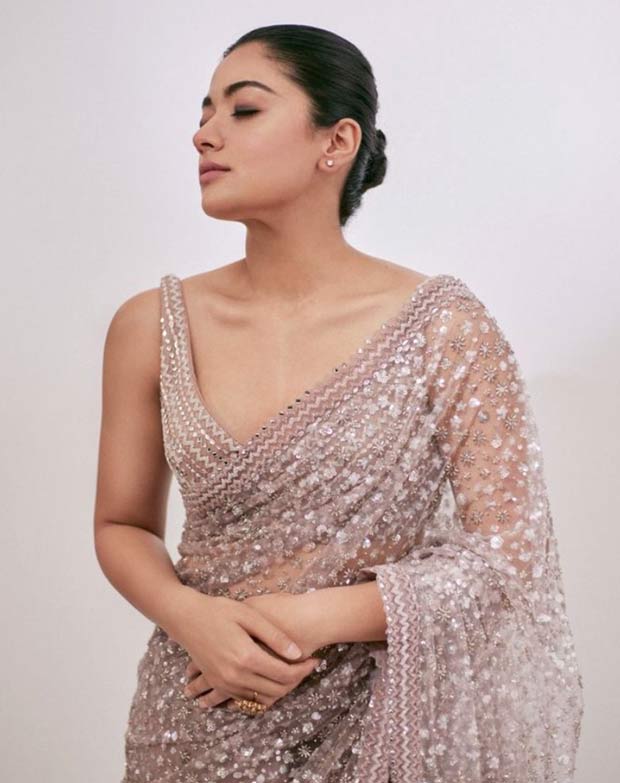 Rashmika Design Soft Silk Saree With Jacquard border – National Mall