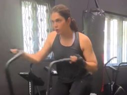 Isha Koppikar burns some calories as she hits the gym
