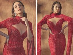 Malaika Arora is an absolute slayer in chic red beaded gown
