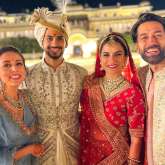 Nakuul Mehta shares photos from the intimate wedding of actress Kashmira Irani and Pilot Akshat Saxena; see pics