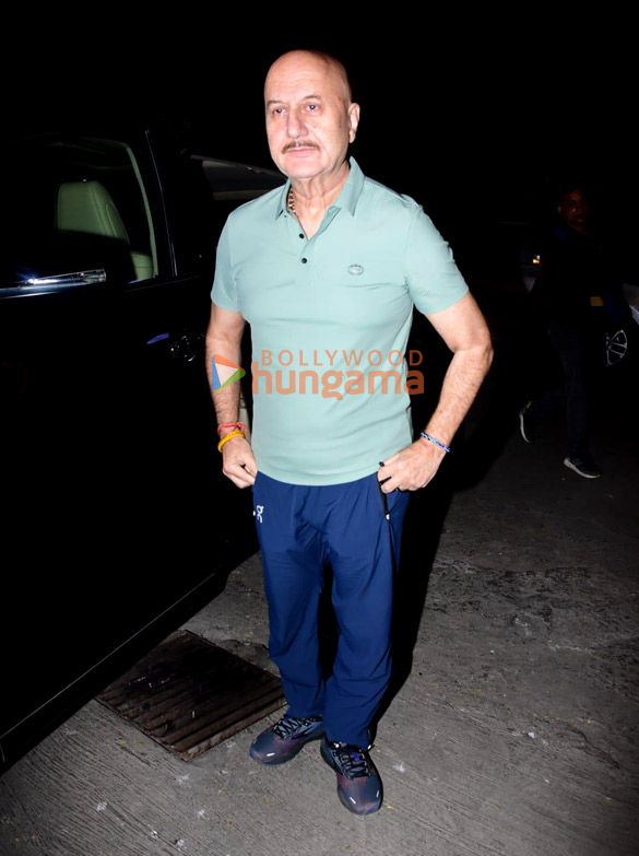 Photos: Anupam Kher and Russell Peters snapped at Gigi restaurant in Bandra