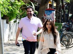 Photos: Arbaaz Khan and Sshura Khan spotted outside a cafe in Bandra
