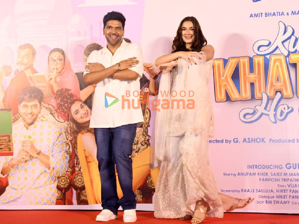 photos guru randhawa saiee manjrekar and anupam kher snapped at kuch khattaa ho jaay trailer launch 9