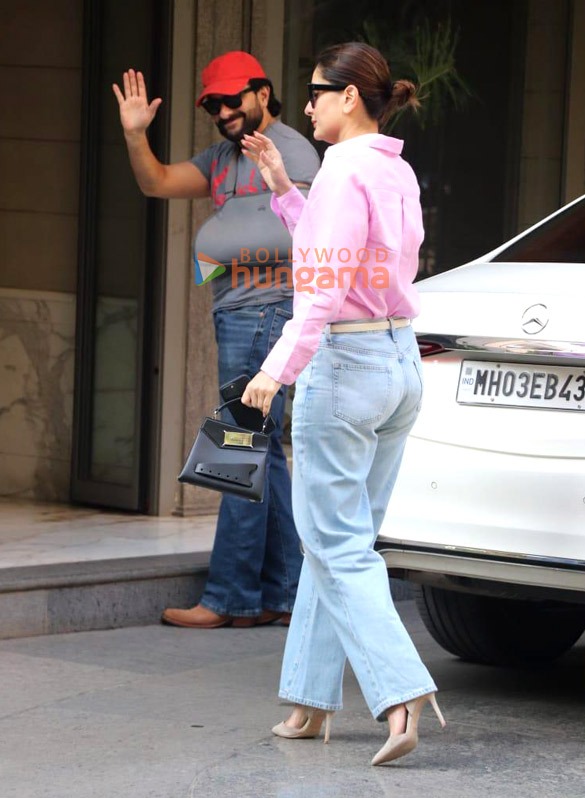 Kareena Kapoor Khan, Saif Ali Khan and Neetu Singh snapped at Randhir Kapoor’s residence in Mumbai