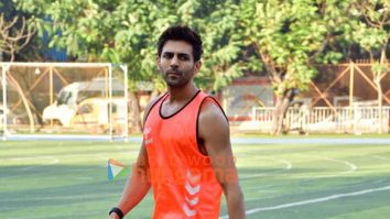 Photos: Kartik Aaryan, Abhimanyu Dassani and Aparshakti Khurana snapped at all-star FC football match in Juhu