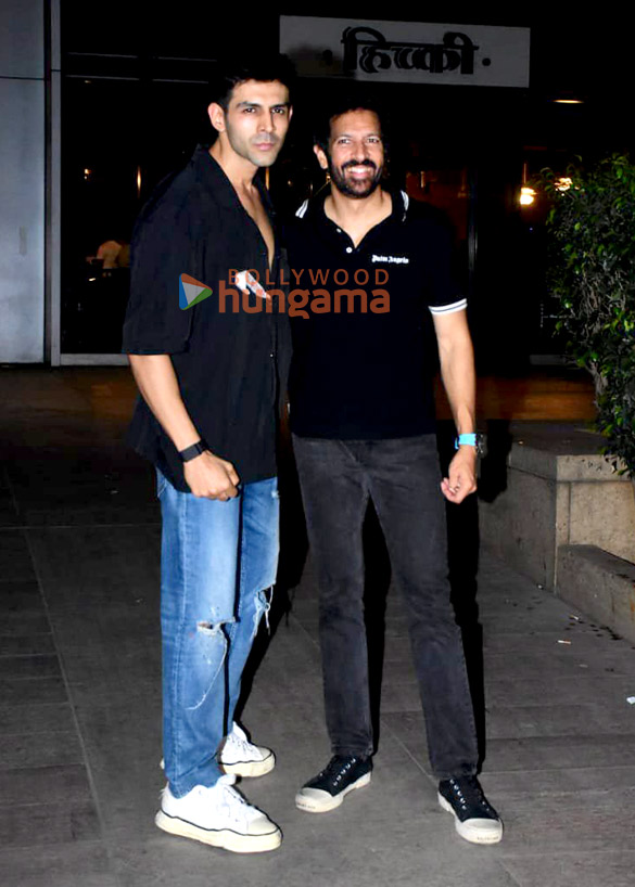 photos kartik aaryan and kabir khan snapped at bkc 1