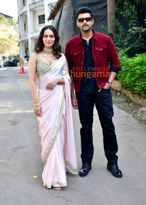 photos manushi chhillar and varun tej promote operation valentine on the sets of indian idol 2
