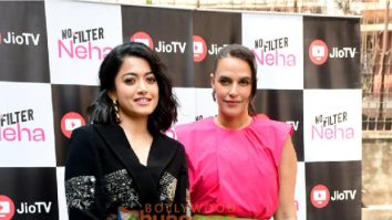 Photos: Rashmika Mandanna and Neha Dhupia snapped on sets of the show No Filter Neha Season 6
