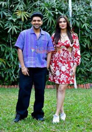 Photos: Saiee Manjrekar and Guru Randhawa snapped promoting Kuch Khattaa Ho Jaay