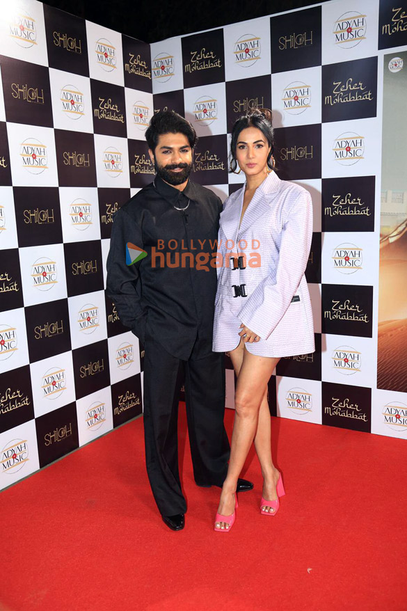 photos sonal chauhan taaha shah siddharth nigam and others at the launch of their music video zeher mohabbat 1