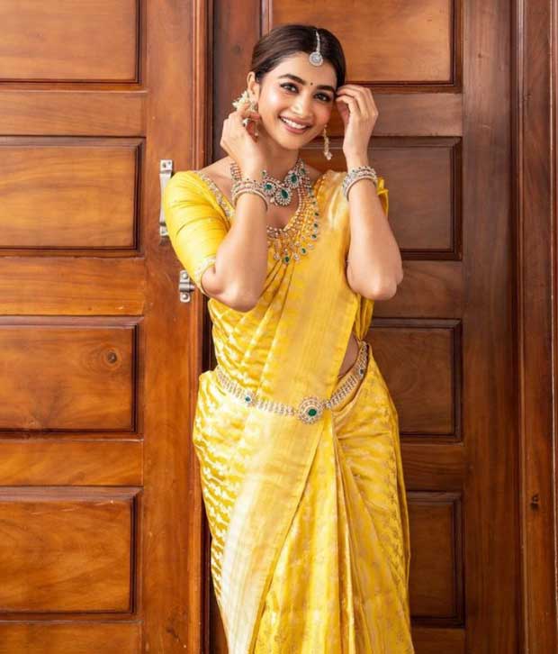 Mustard Yellow Woven Kanjivaram Silk Saree – Rushini