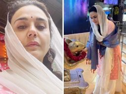 Preity Zinta seeks blessings at Siddhivinayak temple before Lahore 1947 shoot; watch