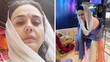 Preity Zinta seeks blessings at Siddhivinayak temple before Lahore 1947 shoot; watch
