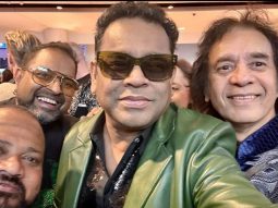 A.R. Rahman joins Grammy winners Zakir Hussain and Shankar Mahadevan in joyful selfie; see pic