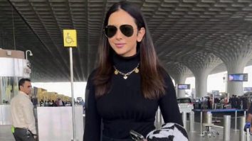 Rakul Preet Singh is all smiles as she poses for paps at the airport