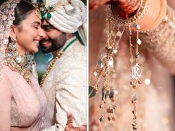 Rakul Preet Singh shares wedding album with Jackky Bhagnani; gives a glimpse of her bespoke customized Kaleeras featuring their initials, see photos