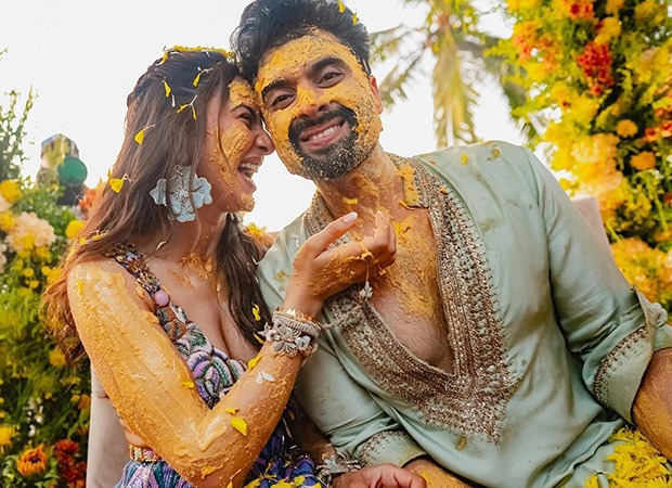 Rakul Preet Singh and Jackky Bhagnani share love-filled glimpses from their Haldi ceremony; see pics