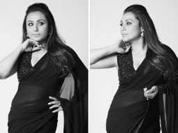 Rani Mukerji showcased her ethnic fashion sensibilities in a gorgeous black shimmery saree at Dadasaheb Phalke International Film Festival Awards