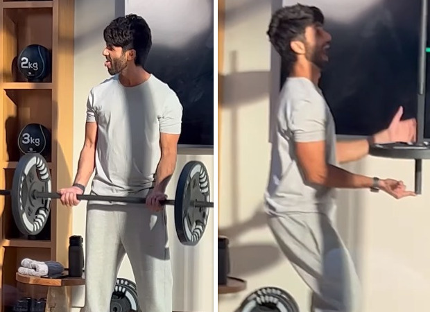 Shahid Kapoor delights fans with playful gym antics; Kriti Sanon reacts