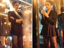 Sobhita Dhulipala is catching everyone’s attention as she confidently rocks sheer, glittering pants paired with a blazer