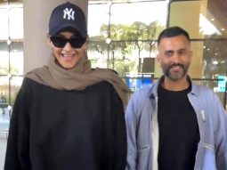 Sonam Kapoor & Anand Ahuja walk hand in hand as they get clicked at the airport