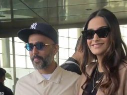 Sonam Kapoor gets clicked with husband Anand Ahuja at the airport