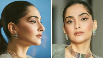 Sonam Kapoor shines in chic elegance at the jewellery event, donning a striking black tube top and flowing pleated skirt
