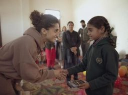 Taapsee Pannu empowers underprivileged girls with Nanhi Kali Foundation, gifts Amar Chitra Katha books, rackets, and educational materials