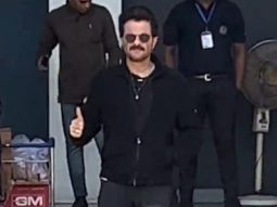 The ever dashing Anil Kapoor poses for paps at the airport