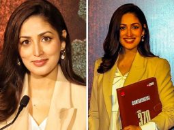 Yami Gautam in a white maxi dress and brown overcoat gives maternity style an upgrade
