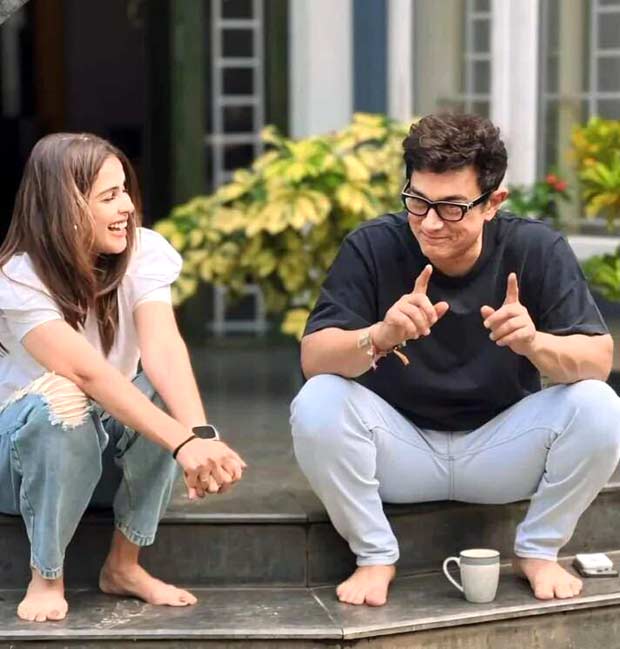 Aamir Khan and Genelia D'Souza share a laugh in behind-the-scenes of Sitaare Zameen Par, see photo 