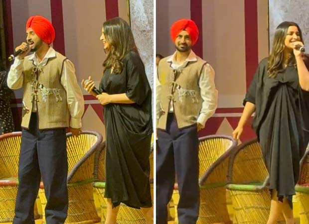 Amar Singh Chamkila Diljit Dosanjh and Parineeti Chopra enthrall the audience with unreleased song performance at trailer launch, watch