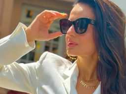 Ameesha Patel is event ready in this classy white oversized blazer