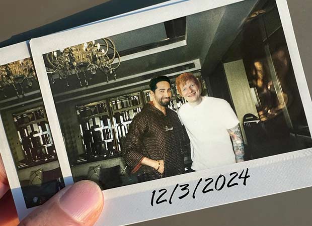 Ayushmann Khurrana welcomes Ed Sheeran to India with his mother’s handmade Pinni; shares special post with international music star : Bollywood News